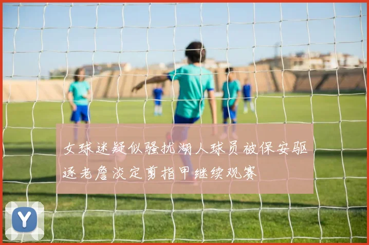 女球迷疑似骚扰湖人球员被保安驱逐老詹淡定剪指甲继续观赛